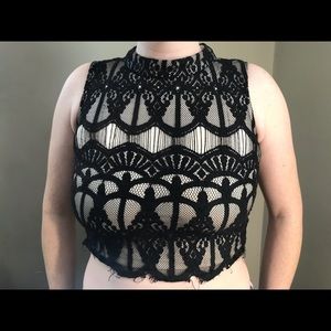 Lace Halter Top